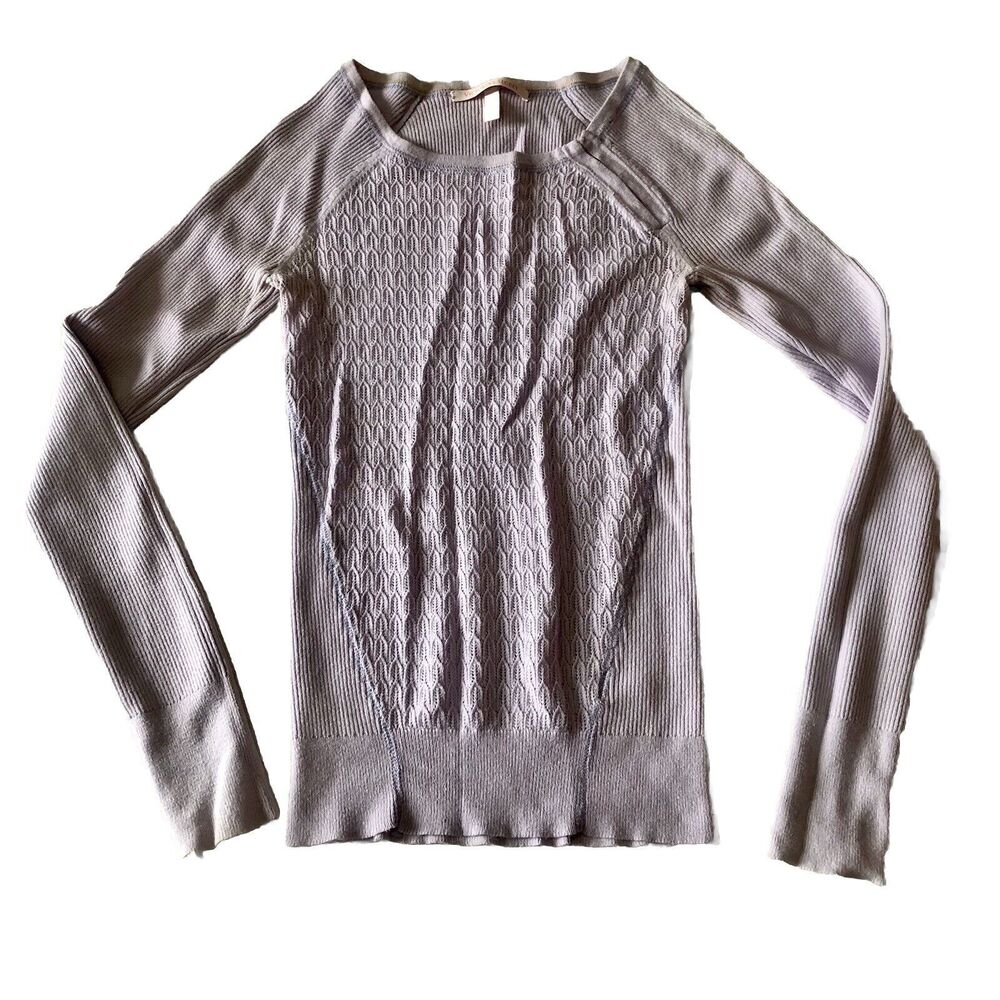 Victorias Secret Lilac Ribbed Textured Sweater Size XS/TP